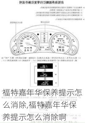 福特嘉年华保养提示怎么消除,福特嘉年华保养提示怎么消除啊