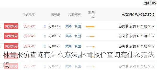林肯报价查询有什么方法,林肯报价查询有什么方法吗