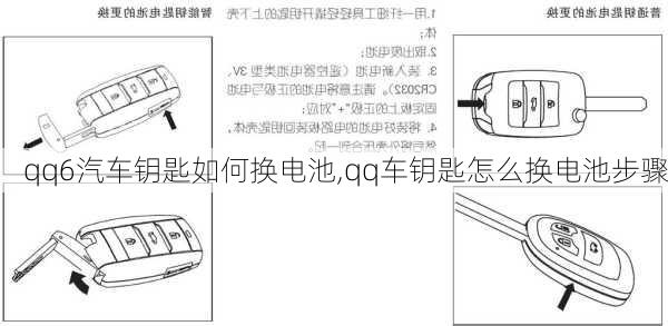 qq6汽车钥匙如何换电池,qq车钥匙怎么换电池步骤