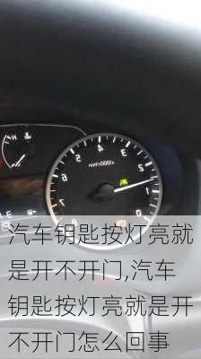 汽车钥匙按灯亮就是开不开门,汽车钥匙按灯亮就是开不开门怎么回事