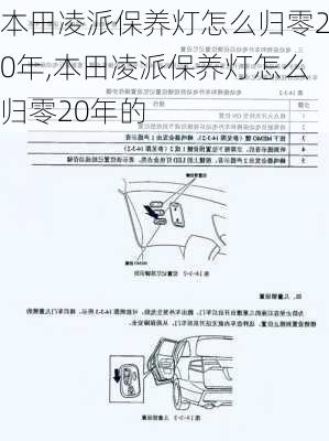 本田凌派保养灯怎么归零20年,本田凌派保养灯怎么归零20年的