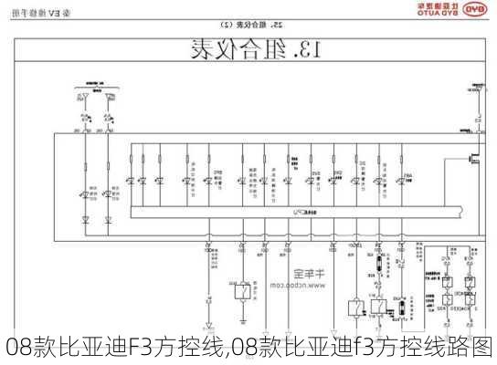 08款比亚迪F3方控线,08款比亚迪f3方控线路图