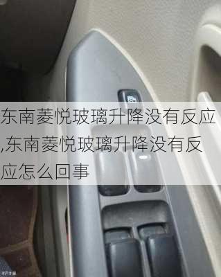 东南菱悦玻璃升降没有反应,东南菱悦玻璃升降没有反应怎么回事