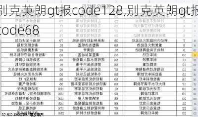 别克英朗gt报code128,别克英朗gt报code68