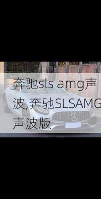 奔驰sls amg声波,奔驰SLSAMG声波版