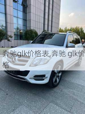 奔驰glk价格表,奔驰 glk价格