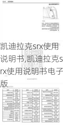 凯迪拉克srx使用说明书,凯迪拉克srx使用说明书电子版