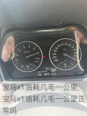 宝马x1油耗几毛一公里,宝马x1油耗几毛一公里正常吗