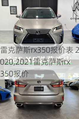 雷克萨斯rx350报价表 2020,2021雷克萨斯rx350报价