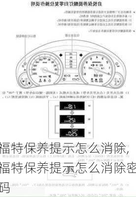 福特保养提示怎么消除,福特保养提示怎么消除密码