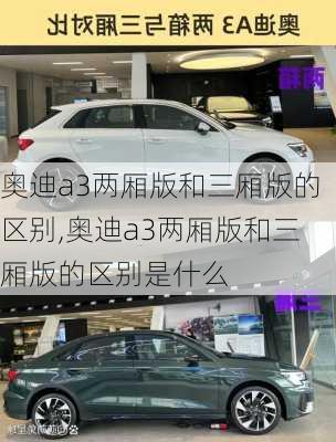 奥迪a3两厢版和三厢版的区别,奥迪a3两厢版和三厢版的区别是什么