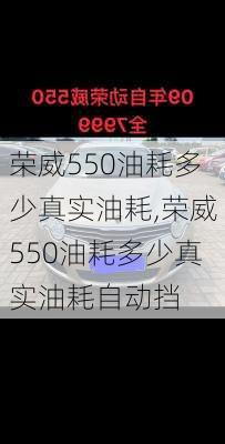 荣威550油耗多少真实油耗,荣威550油耗多少真实油耗自动挡