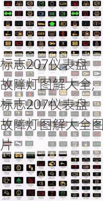 标志207仪表盘故障灯图解大全,标志207仪表盘故障灯图解大全图片