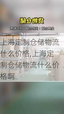 上海定制仓储物流什么价格,上海定制仓储物流什么价格啊