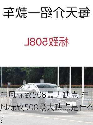 东风标致508最大缺点,东风标致508最大缺点是什么?