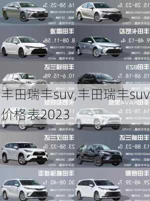 丰田瑞丰suv,丰田瑞丰suv价格表2023