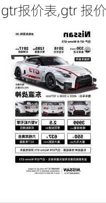 gtr报价表,gtr 报价