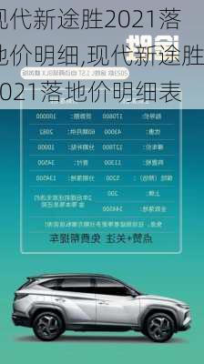 现代新途胜2021落地价明细,现代新途胜2021落地价明细表